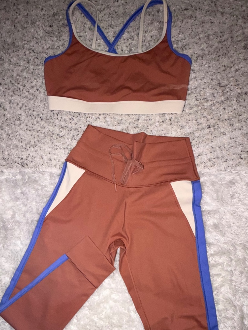 AERIE Terra cotta purple AERIEworkout set no longer in stores